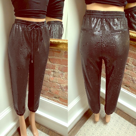 ANTHRO| Sequin joggers | M - Picture 2 of 8